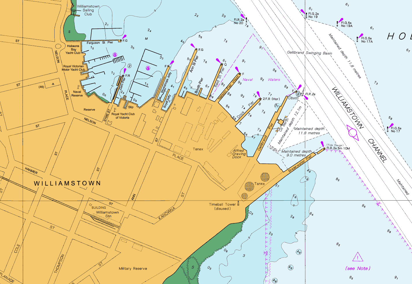 Nautical Charts Melbourne