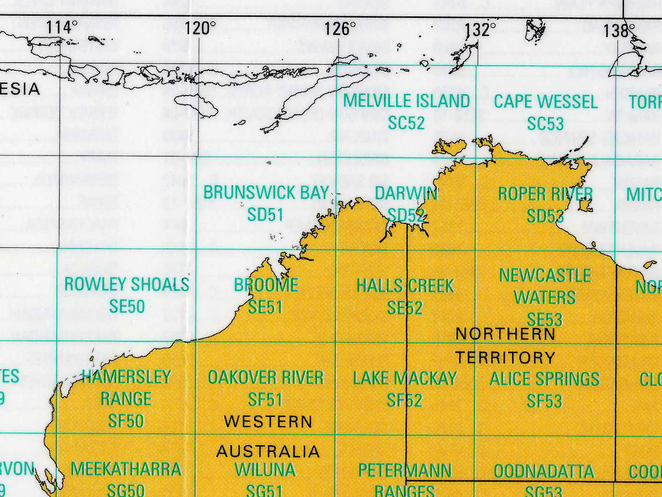 International Map of the World (IMW) of North-Western Australia 