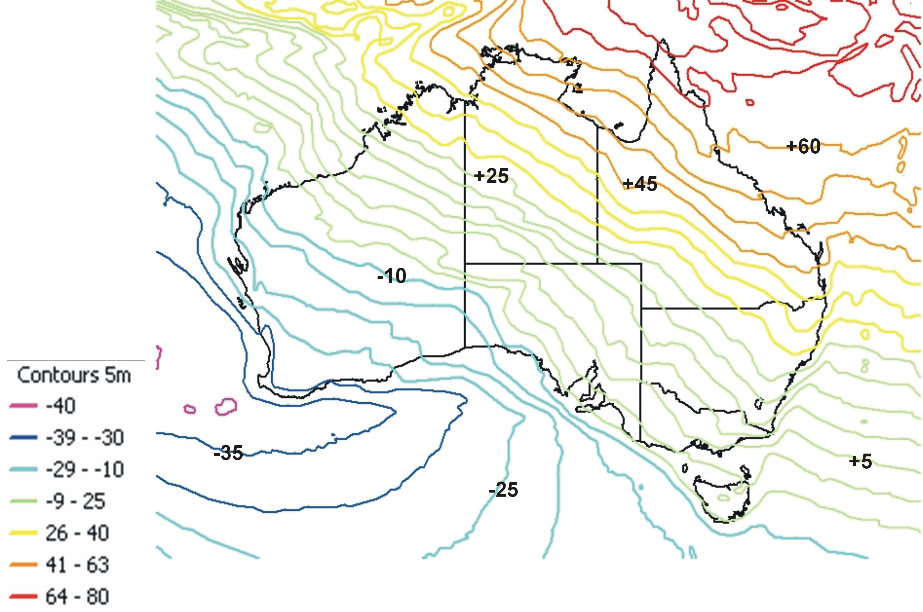 AUSGeoid contours model