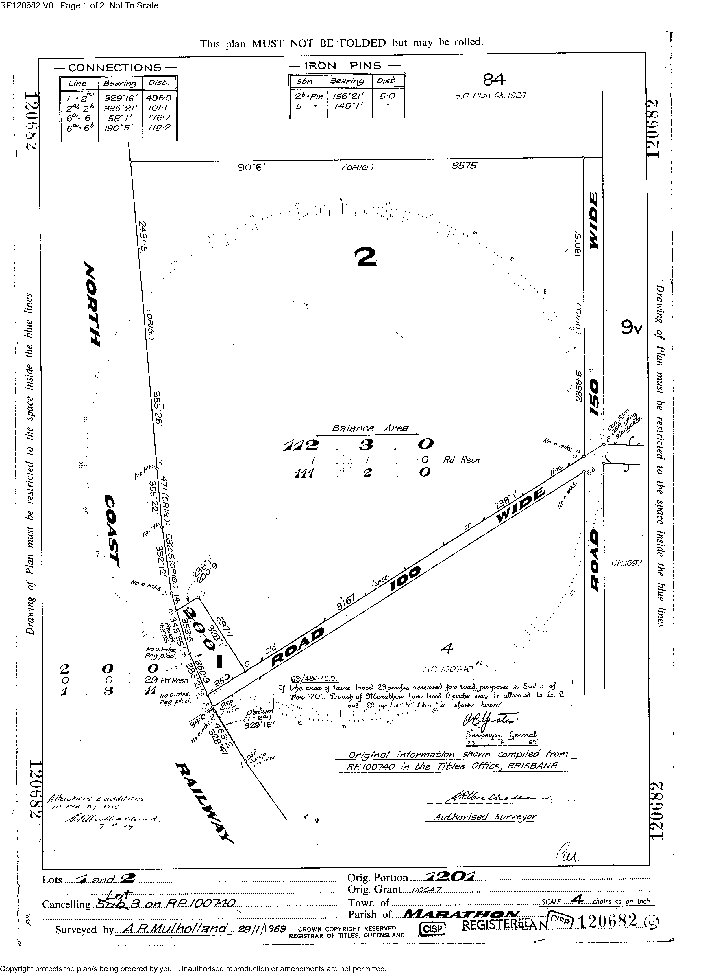 Cadastral plan example